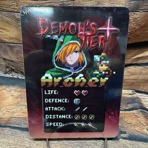 Demon's Tier+ Retro Edition Oversized Character Stat Art Cards Nintendo Switch